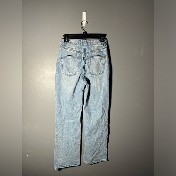 Edikted Wide Leg Mid Rise Ripped Jeans Size Small - Picture 2 of 3